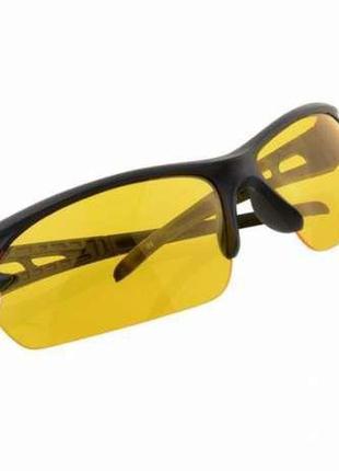 Окуляри жовті спортивні захисні з чорною оправою жовті окуляри...4 фото