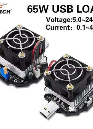 Навантаження usb електронна регульована atorch 65w навантажува...