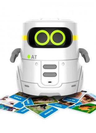 Розумний робот з сенсорним керуванням та навчальними картками - at-robot 2 (білий)4 фото