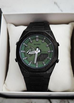 Наручний годинник skmei 1816 black/green