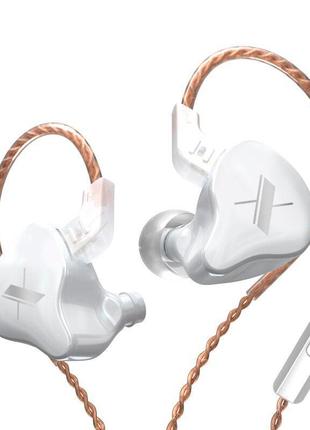 Навушники kz zs5 (edx) з мікрофоном white