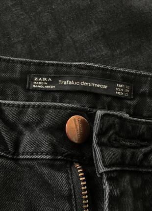 Чорні облягаючі джинси zara4 фото