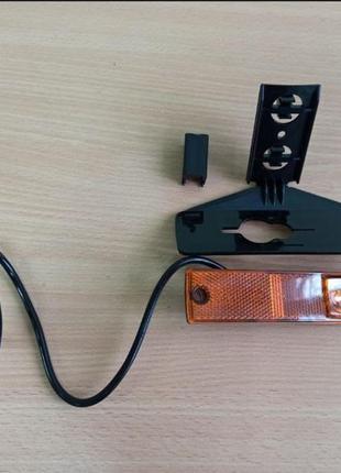 Ліхтар габаритний причепа бічній led помаранчевий 130*32*20mm,