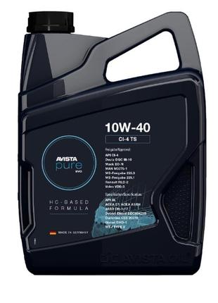 Олива моторна 10w-40 avista pure evo (20l) euro 1-5 (germany)