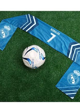 Шарф з кашеміру ronaldo 7 реал мадрид blue (2550)