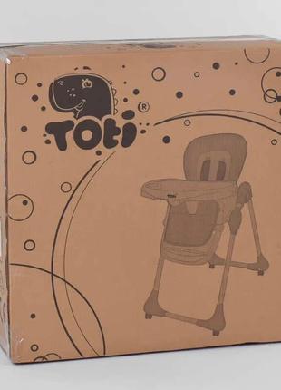 Дитячий стільчик для годування toti w-82552, преміумкласу, м'я...8 фото