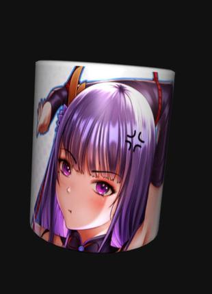 Чашка аніме геншин genshin impact сьогун райдэн баал (0138)