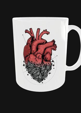 Чашка подарунок кухоль серце (0554)2 фото