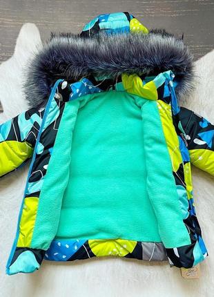 Дитяча зимова куртка "лімони" юніор (розмір 116/122 см)3 фото