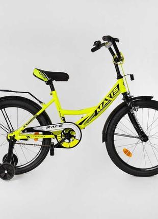 20 дюймів велосипед двоколісний "corso" maxis-20650, жовтий, з...2 фото