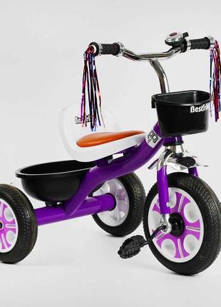 Велосипед триколісний lm-5105 best trike, фіолетовий