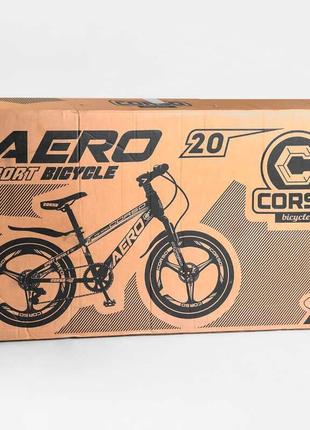 Спортивний дитячий велосипед 20'' corso «aero» 54032 зі сталев...2 фото