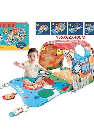 Дитячий ігровий килимок, розвивальний килимок для немовлят 4в1...