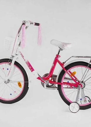 Велосипед для дівчинки 20 дюймів двоколісний "corso fleur" fl ...4 фото