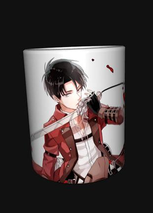 Чашка аніме атака титанів леві аккерман (0018)
