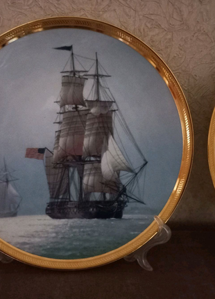 Продам фарфоровые тарелки, серия великие парусники золотого века.