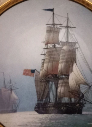 Продам фарфоровые тарелки, серия великие парусники золотого века.