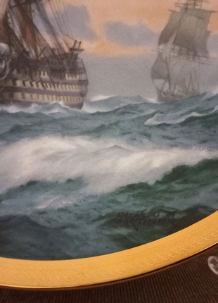 Продам фарфоровые тарелки, серия великие парусники золотого века.