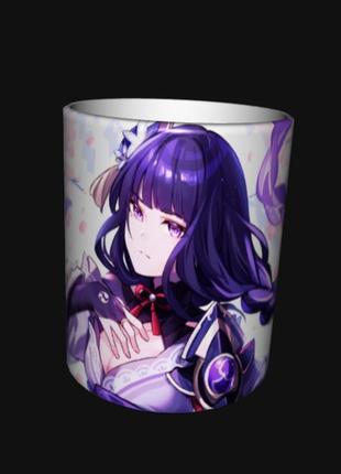 Чашка аніме геншин genshin impact сьогун райдэн баал (0135)