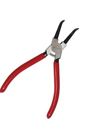 Щипці для зняття стопорних кілець вигнуті на стиск intertool h...