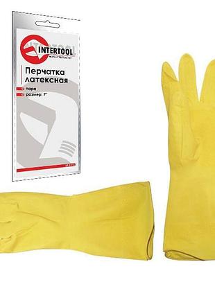 Рукавичка латексна 10"/xl intertool sp-0019