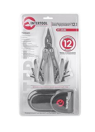 Мультиинструмент 12 в 1 с чехлом. intertool ht-0540