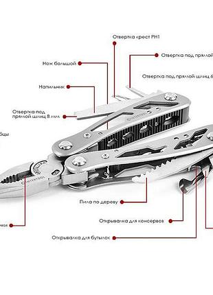 Мультиинструмент 12 в 1 с чехлом. intertool ht-0540 10