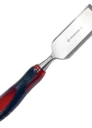 Стамеска 18мм, cr-v, двокомпонентна рукоятка intertool ht-3518