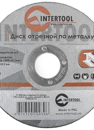 Круг відрізний по металу intertool ct-4003