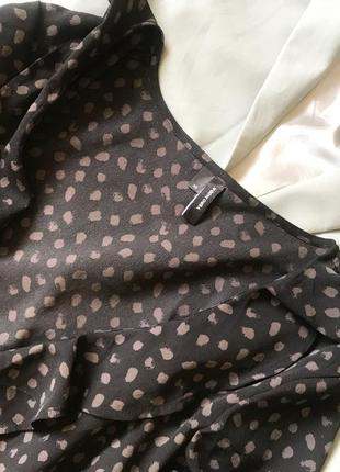 ⏺ продана чёрная блуза блузка под шифон на запах vero moda р.3 фото