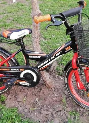 Дитячий велосипед mbike bmx, 16 дюймів, для дитини 3-7 років