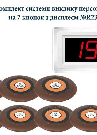 Безпровідна система виклику персоналу, офіціантів на 7 кнопок ...