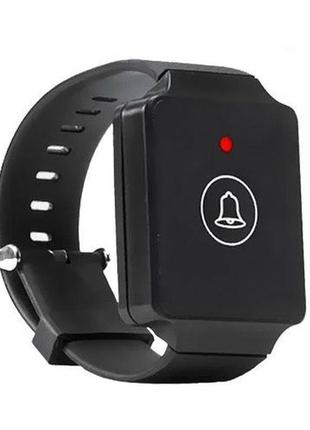 Тривожна наручна кнопка виклику персоналу sos-02 black