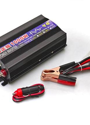Перетворювач напруги 1000w інвертор 12-220v чиста синусоїда