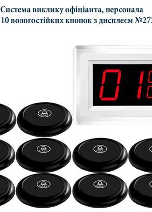 Система виклику офіціантів rcall на 10 кнопок з пультом №r272