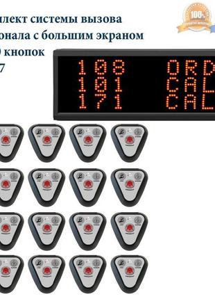 Система виклику кальянщика і офіціантів з монітором і кнопками...