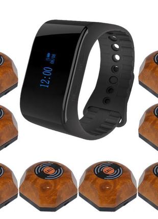 Водостійкий комплект системи виклику офіціантів на 8 кнопок із...