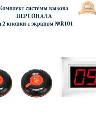 Комплект системи виклику персоналу: вологозахищені кнопки 2 шт...