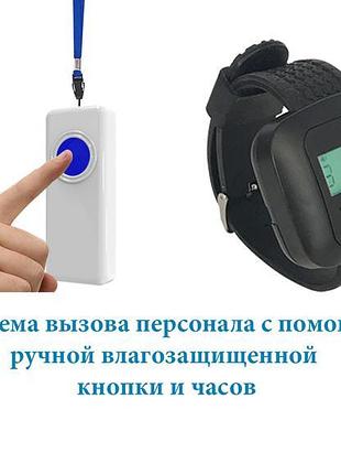 Система виклику персоналу: кнопка виклику, годинник для персон...
