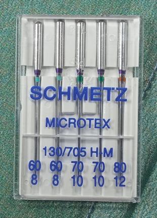 Голки schmetz microtex no 60-80