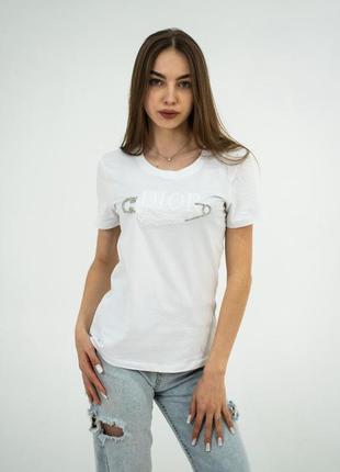 Футболка женская cristian dior b-1008 white xl