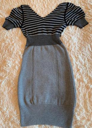 Классное брендовое трикотажное мини платье armani exchange, италия, оригинал2 фото