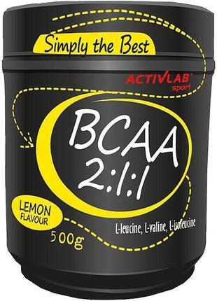 Bcaa 2.1.1 амінокислоти (activlab; польща) (на вагу) 500г