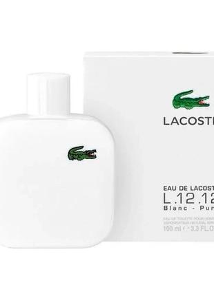 Lacoste eau de l.12.12 blanc туалетна вода чоловіча 100 мл