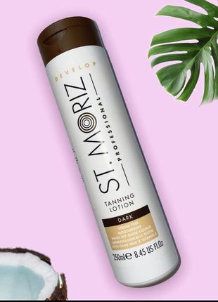 Лосьйон-автозагар для тіла, темний st.moriz professional tannin..