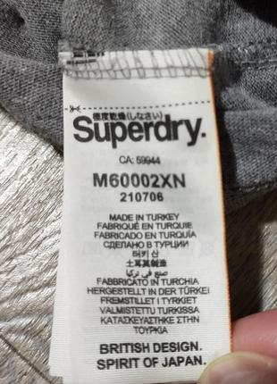 Мужской лонгслив / superdry / серая тонкая кофта / поло / мужская одежда / чоловічий одяг / свитшот4 фото