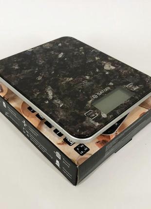 Електронні кухонні ваги satori sks-211-bl 15 кг, кулінарні ваги для su-906 зважування їжі