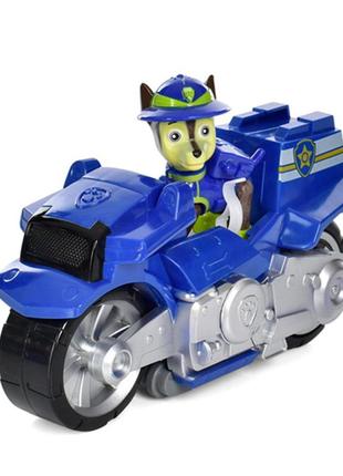 Ігровий набір "щенячий патруль" pb306 мотоцикл 18см гончик