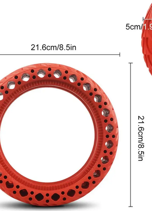 Безкамерні кольорові покришки, (перфорована шина) для xiaomi 8,5'7 фото