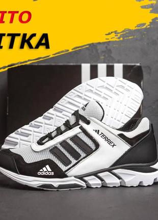 Кроссовки дышащие мужские adidas летние сетка, повседневные белые кроссовки *a3 бел сет*